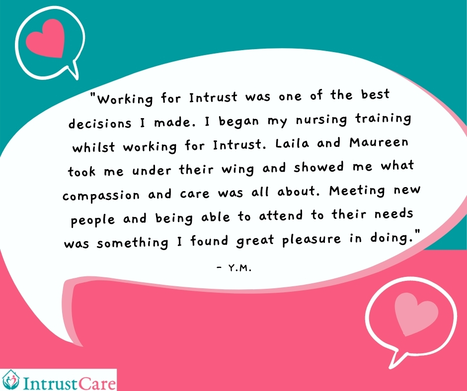 Carers review of working for Intrust Care